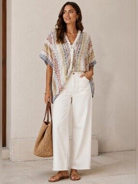 Cabi Love Carol 5001 Siesta Boho Poncho Size XS/S